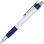 CCaneta plástica corpo prataAN0031- azul