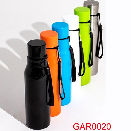 Garrafa inox corpo colorido